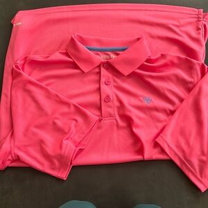 Men’s pink ariat shirt